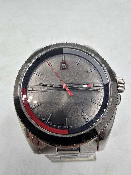 tommy hilfiger grey dial watch