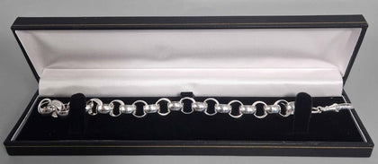925 Silver Belcher Bracelet 30.5 Grams 9
