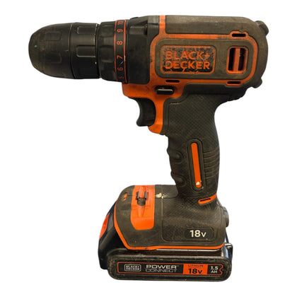 Black + Decker 18V Cordless Hammer Drill *Collection Only*