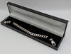 925 Hallmarked, Silver, Thick Curbed Bracelet, 8", 32.31g