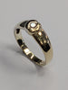 9ct white & yellow gold coffee bean diamond ring