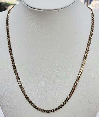 9ct Yellow Gold Curb Chain 20