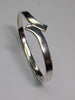 HANDMADE HEAVY SILVER  HINGED BANGLE