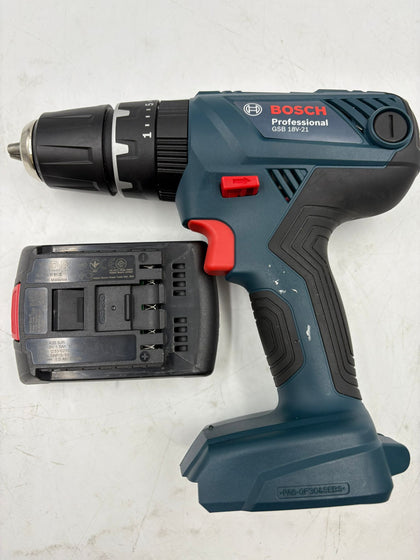 Bosch - 18V GSB 18 V-21 Professional Combi Hammer Drill GSB18V-21- Bare Tool