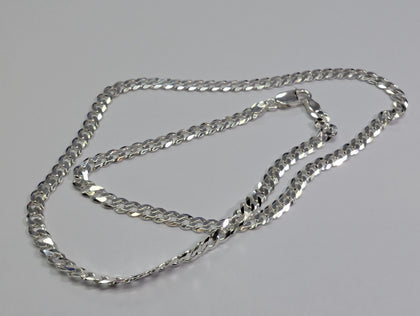 Brand New Silver 925 Curb Chain