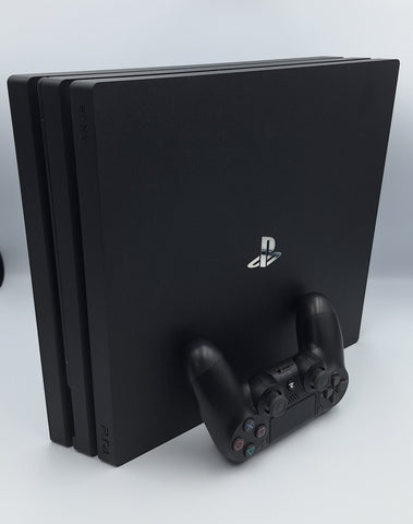 Sony Playstation 4 Pro 1TB Black console with 1 x dualshock controller and leads unboxed