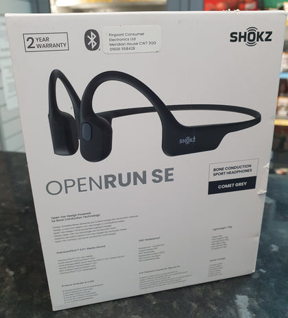 SHOKZ OpenRun SE Wireless Open Ear Bone Cond. Headphones - Black