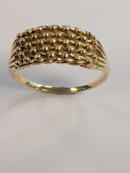 9ct Gold Keeper Ring Size W 1/2