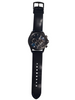 ACCURIST MENS WATCH (7180) WITH BLACK LEATHER STRAP AND BLUE DIAL, CHRONOGRAPH, QUARTZ, BOXED