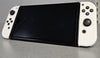 Switch Console, 64GB OLED + White Joy-Con, Boxed + 1 Game