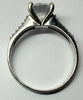 9ct white gold solitaire with cz stone size P