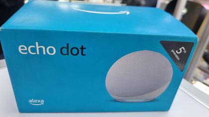 Amazon Echo Dot 5th Generation Alexa-White Smart Speaker LEYLAND