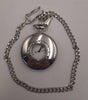 Mount Royal Silver Stainless Steel Pocket Watch With Chain