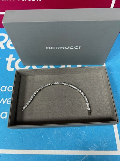 CERNUCCI DIAMONTE BRACLETE SILVER COSTUME JEWELLERY **BOXED**.