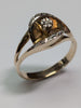 14ct Gold Diamond Taco Ring