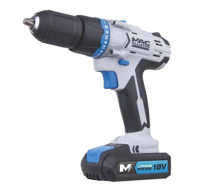 Mac Allister Mscd18-Li-2 18V Cordless Combi Drill with Soft case Battery & Charger