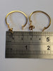 Tiffany co 18ct Gold T Hoop Earrings Boxed