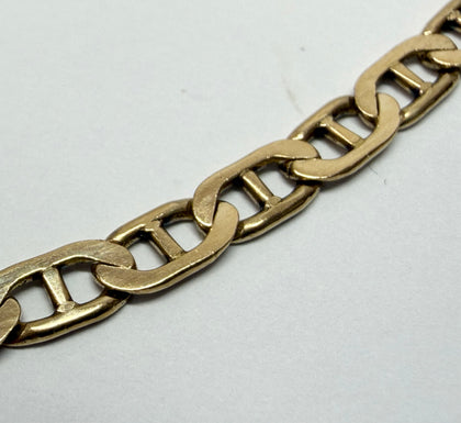 9ct gold anchor link chain 18.5