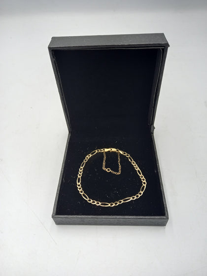 9CT Gold Bracelet 2.6Grams, 375 9CT Gold, Length: 10