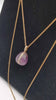 18ct Yellow Gold Thin Chain Necklace With Blue John Pendant Limited Edition - 3.90 Grams - 20" Long