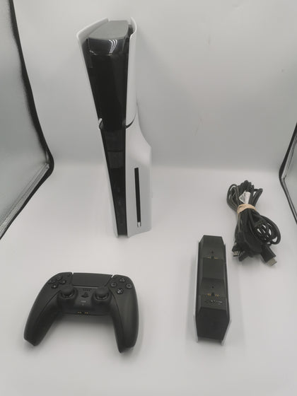 Playstation 5 console Slim 1tb White Unboxed with 1 controller and charger station