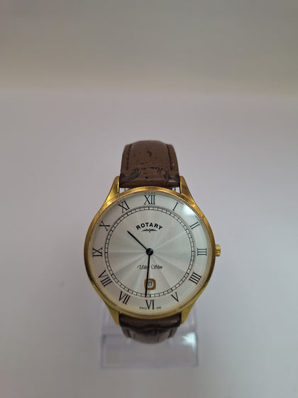 Rotary Ultra Slim Watch- GS08303/02 BROWN STRAP ,NOT IN ORIGINAL BOX.