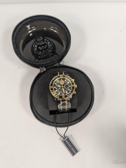 Plein Sport Glam Chrono Black Round Quartz Men Watch