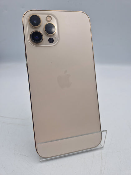 Apple iPhone 12 Pro Max 128GB Gold smartphone unboxed unlocked (73% batt health)