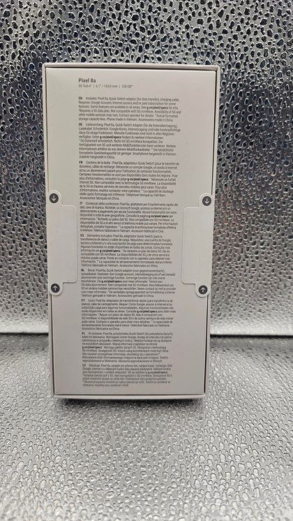 Google Pixel 8A 5G 128GB (8GB RAM) Obsidian
