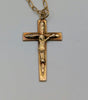 18ct Hallmarked 750, Yellow Gold, Christ On Cross pendant on link chain, 22", 4.71G