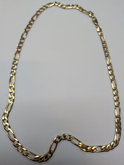 9CT GOLD FIGARO CHAIN 24