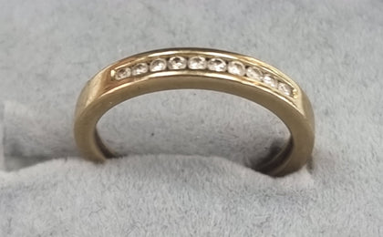 9ct Gold Diamond Eternity Size 