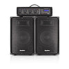 SubZero SZ-PMIX4-MP3 4 Channel Powered Mixer, Digital Media Player, with x2 SZPa-410 speakers