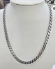 Silver Curb Chain 22"