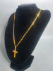 22ct GOLD NECKLACE with CROSS PENDANT 916 7.5G 18'' in Length
