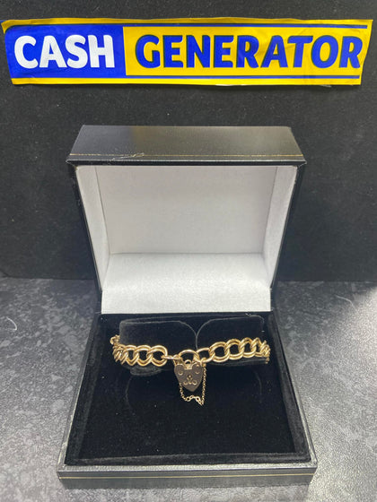 9ct Gold Charm Bracelet 13.2g