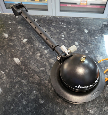 Deeper Smart Sonar Pro+ and Deeper Fishing Bait Boat Mount.
