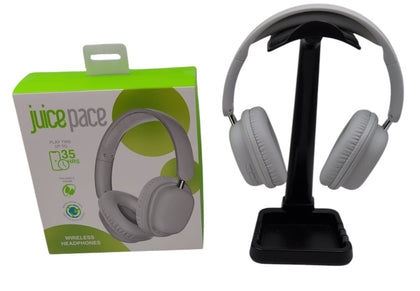 Juice Pace Wireless Over Ear Headphones, White