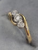 18ct Gold Diamond Ring Size M