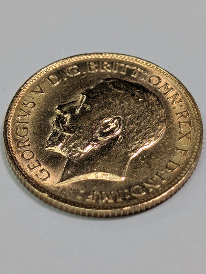 1913 George V Half Sovereign Gold Coin