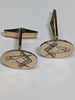 9CT GOLD MASONIC CUFF LINKS