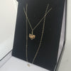 9K Gold Necklace, 9K Special Aunty Pendant, 0.7Grams, Size: 16"