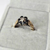 18ct Gold Diamond and Sapphire Ring size M