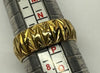 18CT GOLD RING WITH PRETTY PATTERN SIZE O
