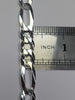 silver figaro bracelet