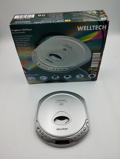 Vintage Boxed Welltech Personal Portable Cd Player