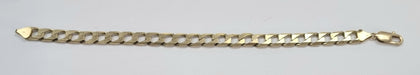 9ct gold curb bracelet 8.5 inches