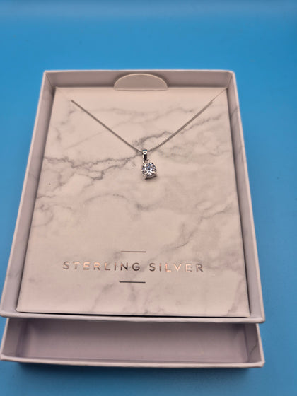 Sterling silver Necklace with CZStone