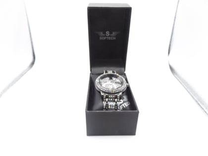 Softech Ladies' sliver sparkling Watch