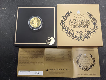 2022 Australia Sovereign Piedfort